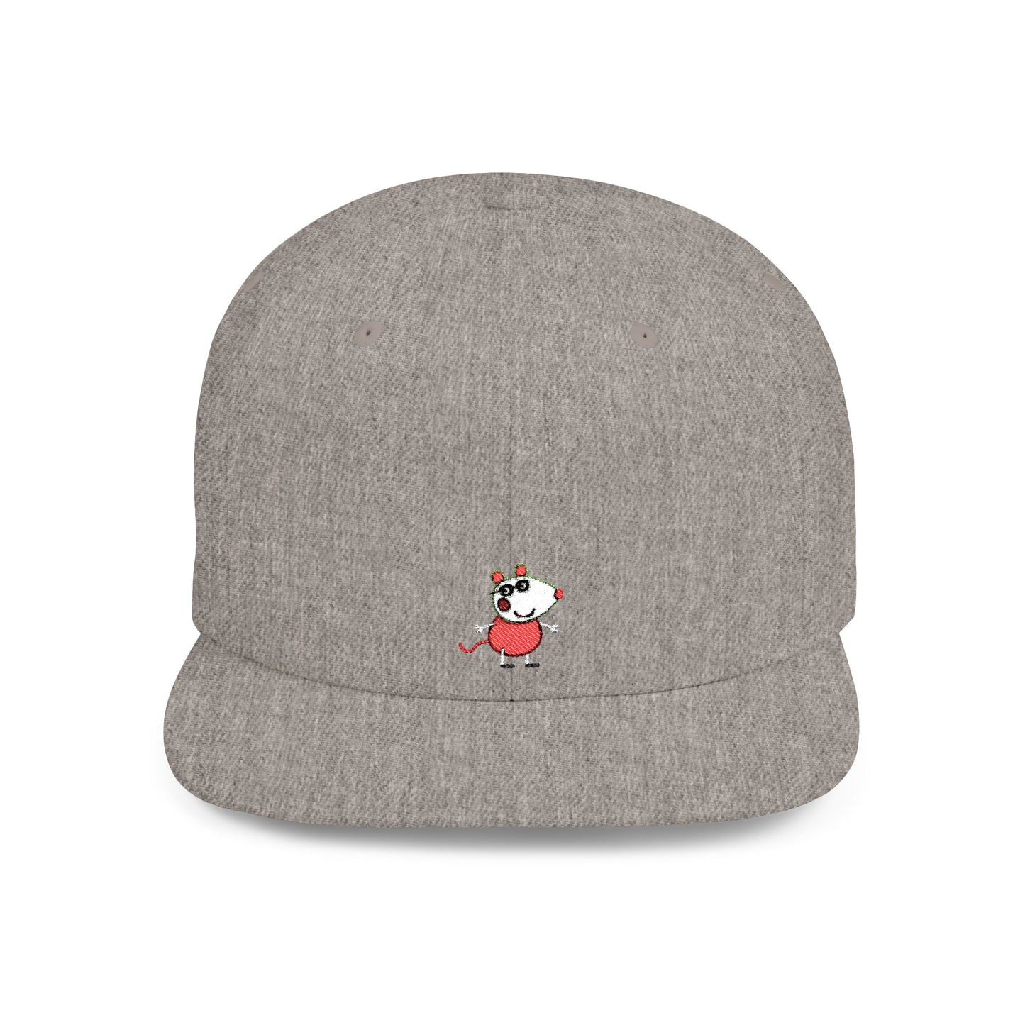 Icons Embroidered Peppa Flat Bill Snapback – Lightweight, Custom Fit, Premium Quality
