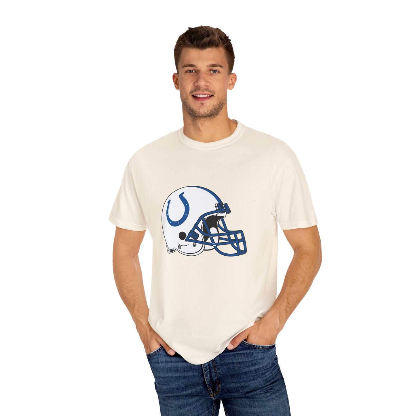 Indianapolis Colts Merchandise Garment-Dyed T-Shirt – Premium Cotton Tee for Customization