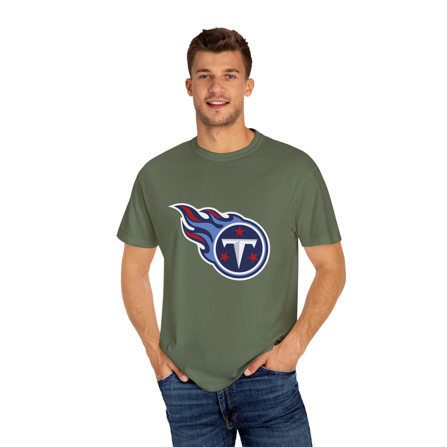 Tennessee Titans Merchandise Garment-Dyed T-Shirt – Premium Cotton Tee for Customization