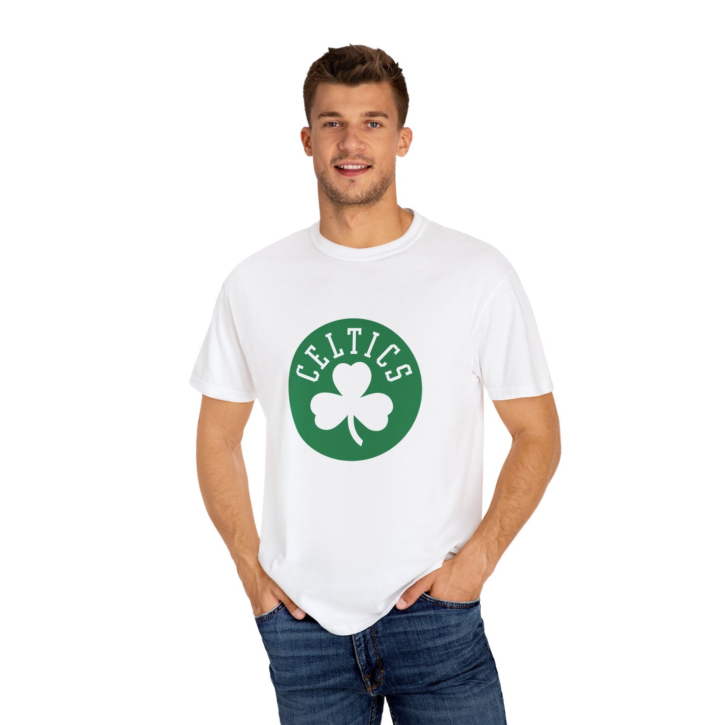 Boston Celtics Hoop Lifestyle Garment-Dyed T-Shirt – Premium Cotton Tee for Customization