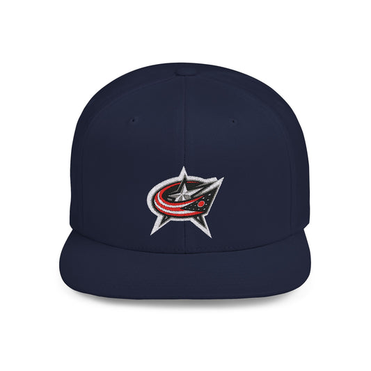 Columbus Blue Jackets Flat Bill Snapback – Lightweight, Custom Fit, Premium Quality