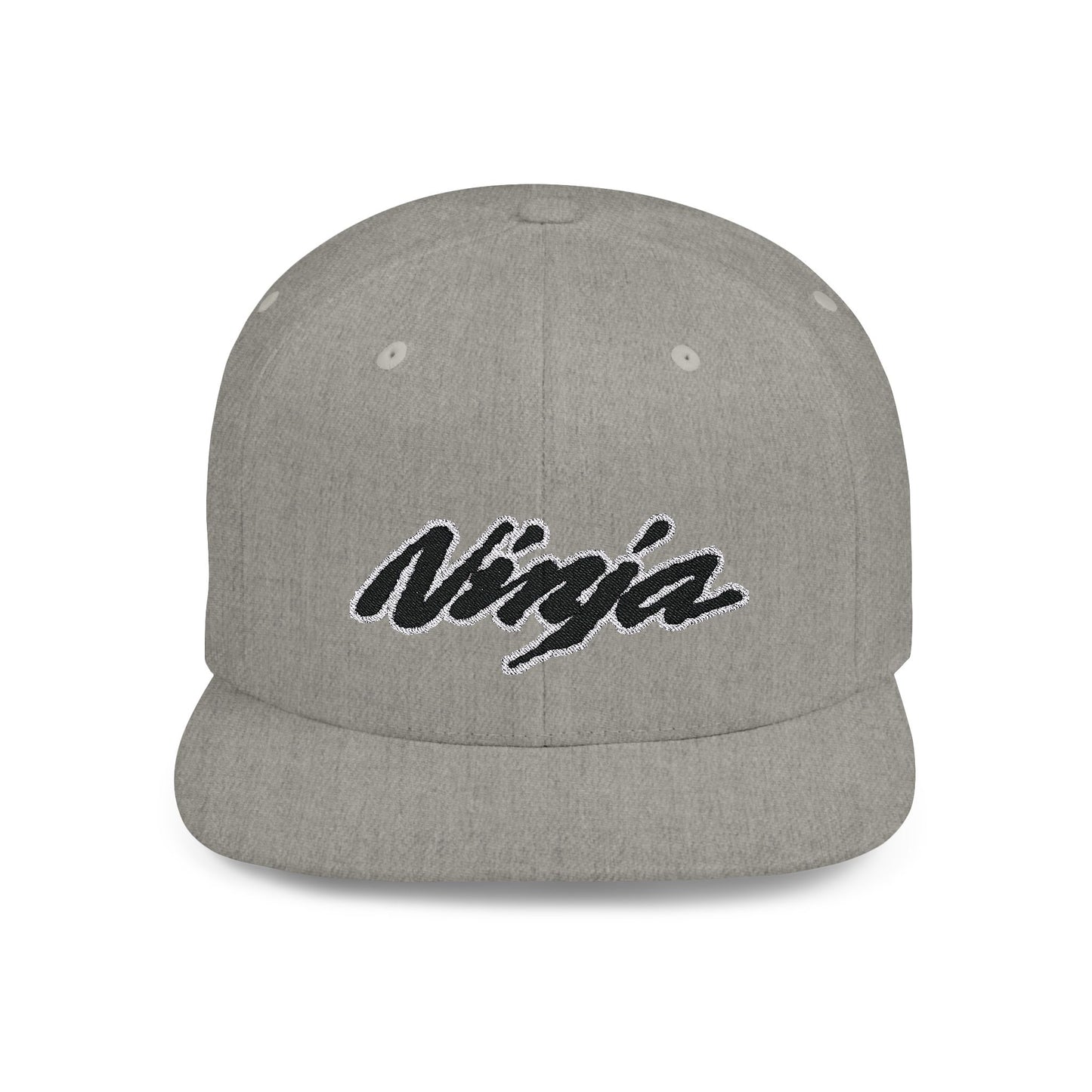 Ninja Flat Bill Snapback – Lightweight, Custom Fit, Premium Quality