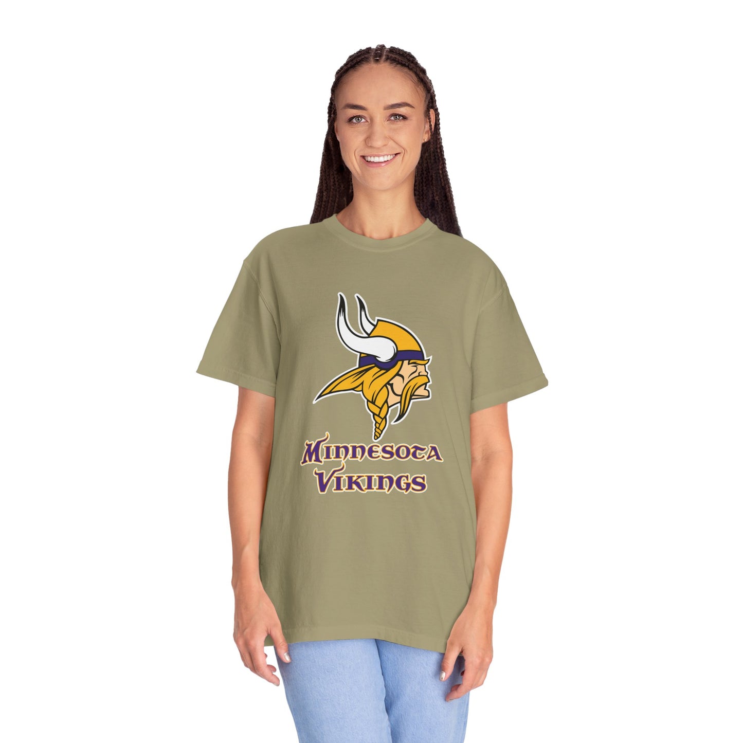 Minnesota Vikings Merchandise Garment-Dyed T-Shirt – Premium Cotton Tee for Customization