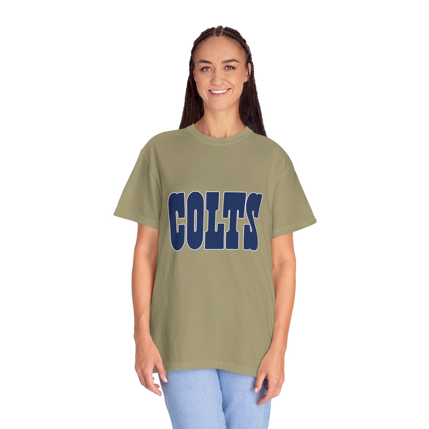 Indianapolis Colts Apparel Garment-Dyed T-Shirt – Premium Cotton Tee for Customization