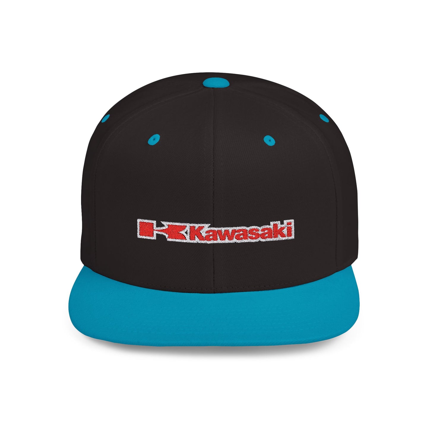 Kawasaki Motorcycle Flat Bill Snapback – Lightweight, Custom Fit, Premium Quality