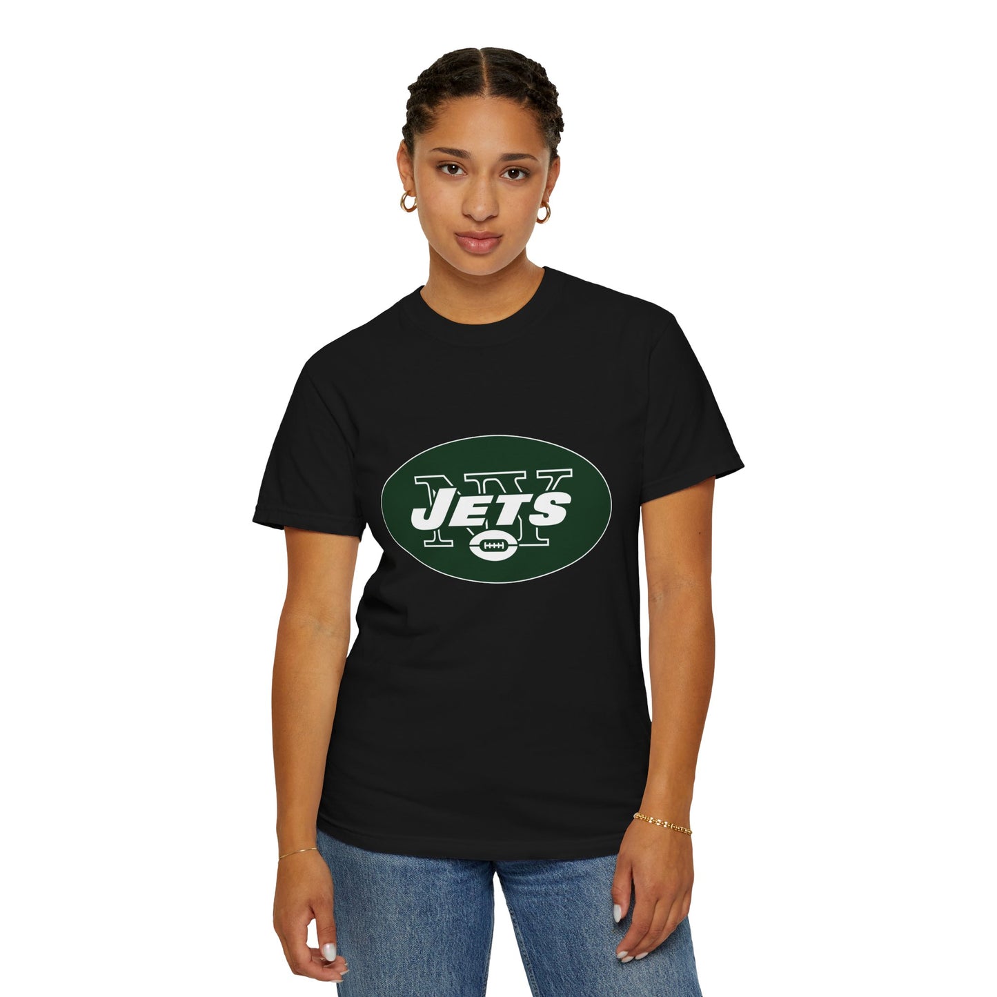 New York Jets Football Products Garment-Dyed T-Shirt – Premium Cotton Tee for Customization