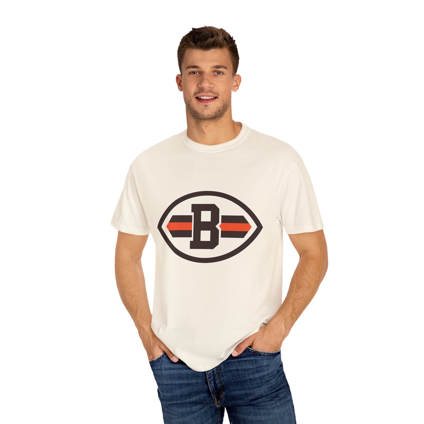 Cleveland Browns Game Day Gear Garment-Dyed T-Shirt – Premium Cotton Tee for Customization