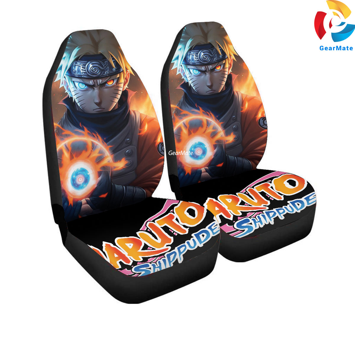 Naruto Strong Car Seat Covers – High Quality Graphic and Polar Fleece Protector Set