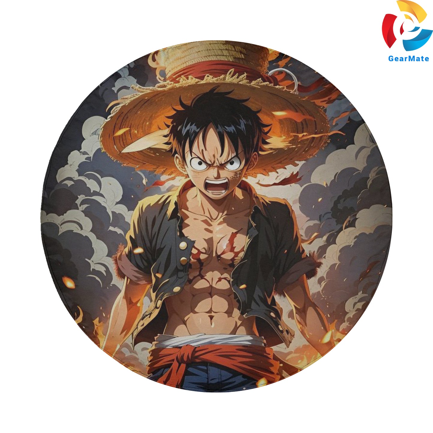 One Piece Lutfi Straw Hat Pirates Spare Tire Cover – Premium Waterproof UV-Resistant Protector