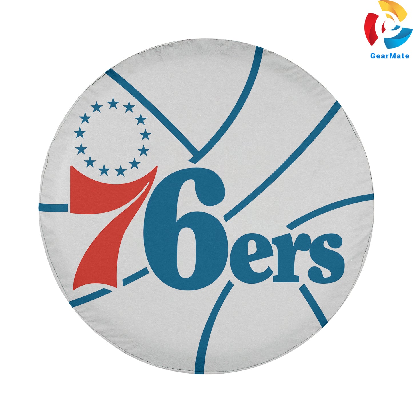 Philadelphia 76ers NBA Team Spare Tire Cover – Premium Waterproof UV-Resistant Protector