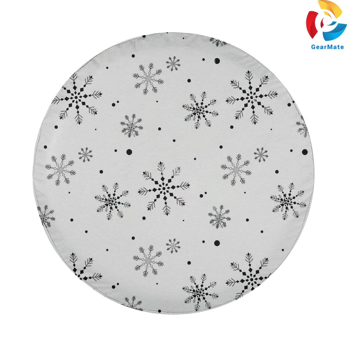 Merry Christmas 2024 Snowflake Season Spare Tire Cover – Premium Waterproof UV Resistant Protector