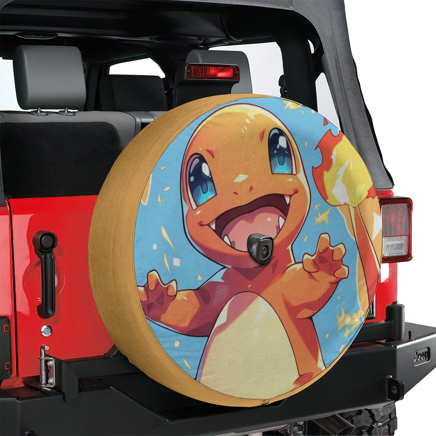 Pokemon Charmander Anime Spare Tire Cover – Premium Waterproof UV Resistant Protector