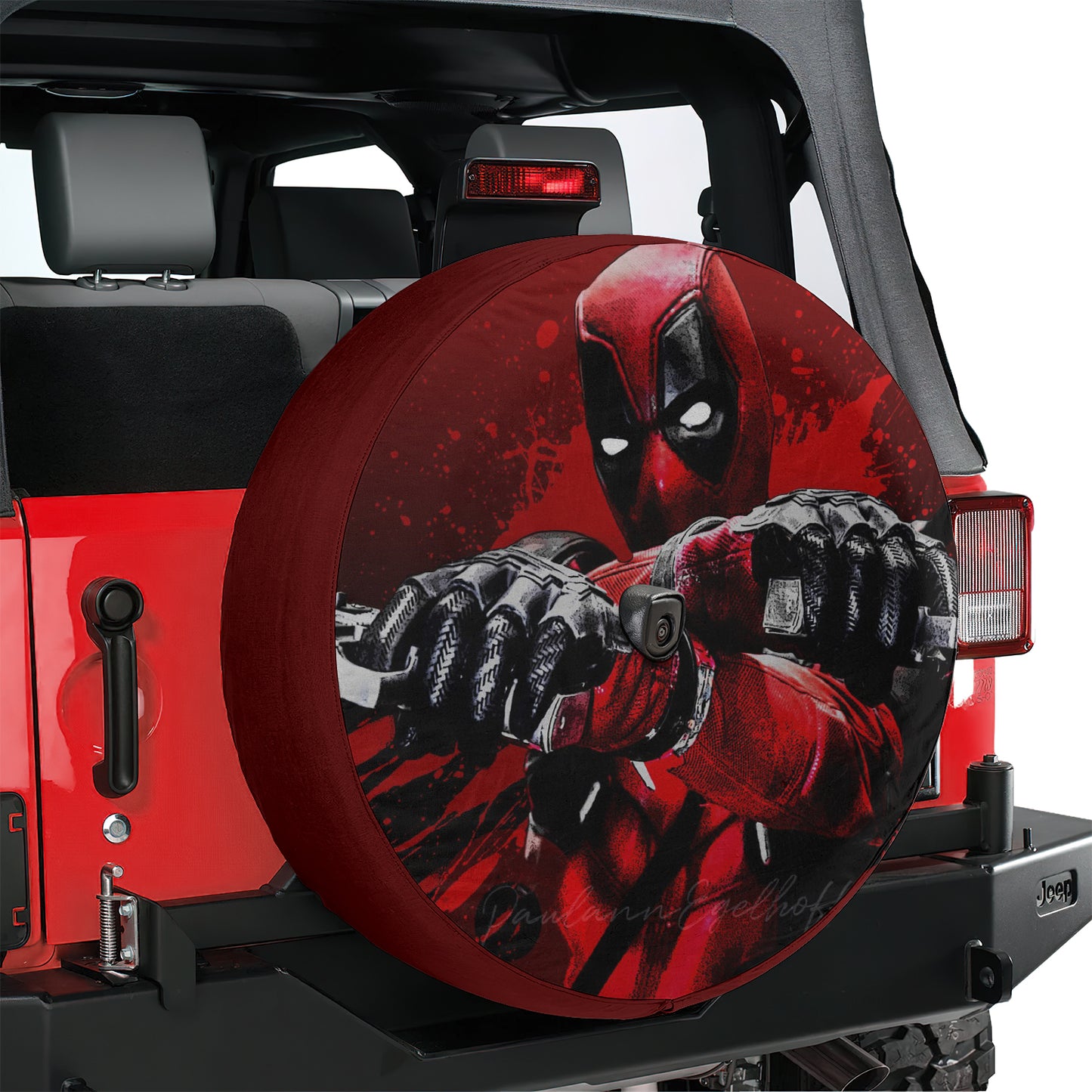Marvel Deadpool Spare Tire Cover – Premium Waterproof UV Resistant Protector