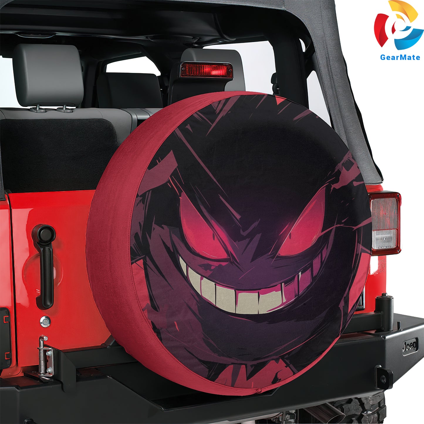 Pokemon Gengar Anime Spare Tire Cover – Premium Waterproof UV Resistant Protector