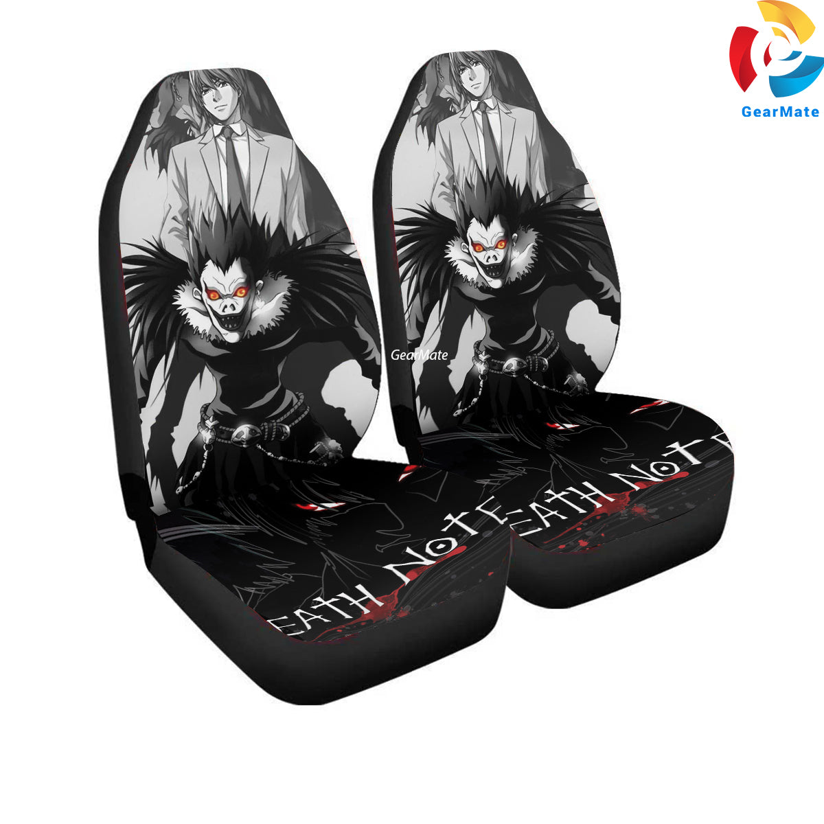 Death Note Car Seat Covers – High Quality Graphic and Polar Fleece Protector Set