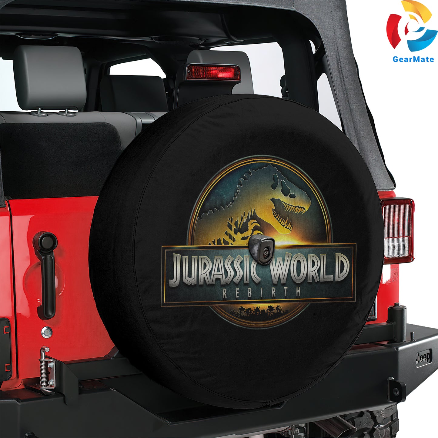 Jurassic World Spare Tire Cover – Premium Waterproof UV Resistant Protector