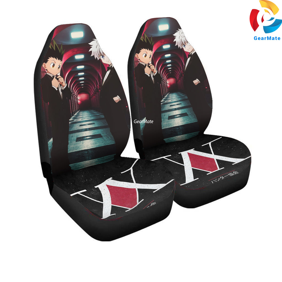 Hunter X Hunter Suit Up Car Seat Covers – High Quality Graphic and Polar Fleece Protector Set