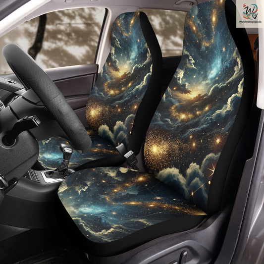 Unified Celestial Car Seat Covers – High Quality Graphic and Polar Fleece Protector Set