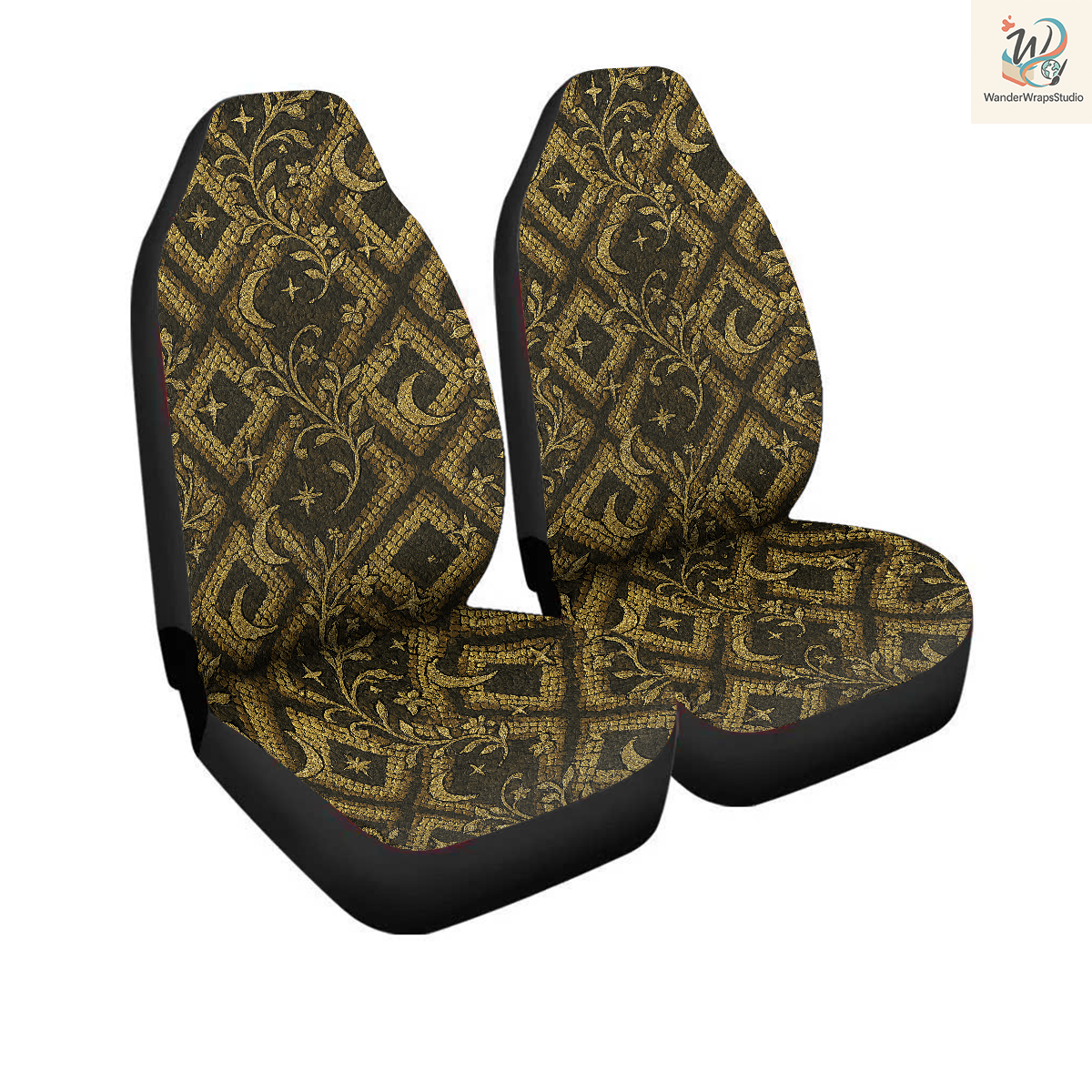 Snakeskin Lattice Car Seat Covers – High Quality Graphic and Polar Fleece Protector Set