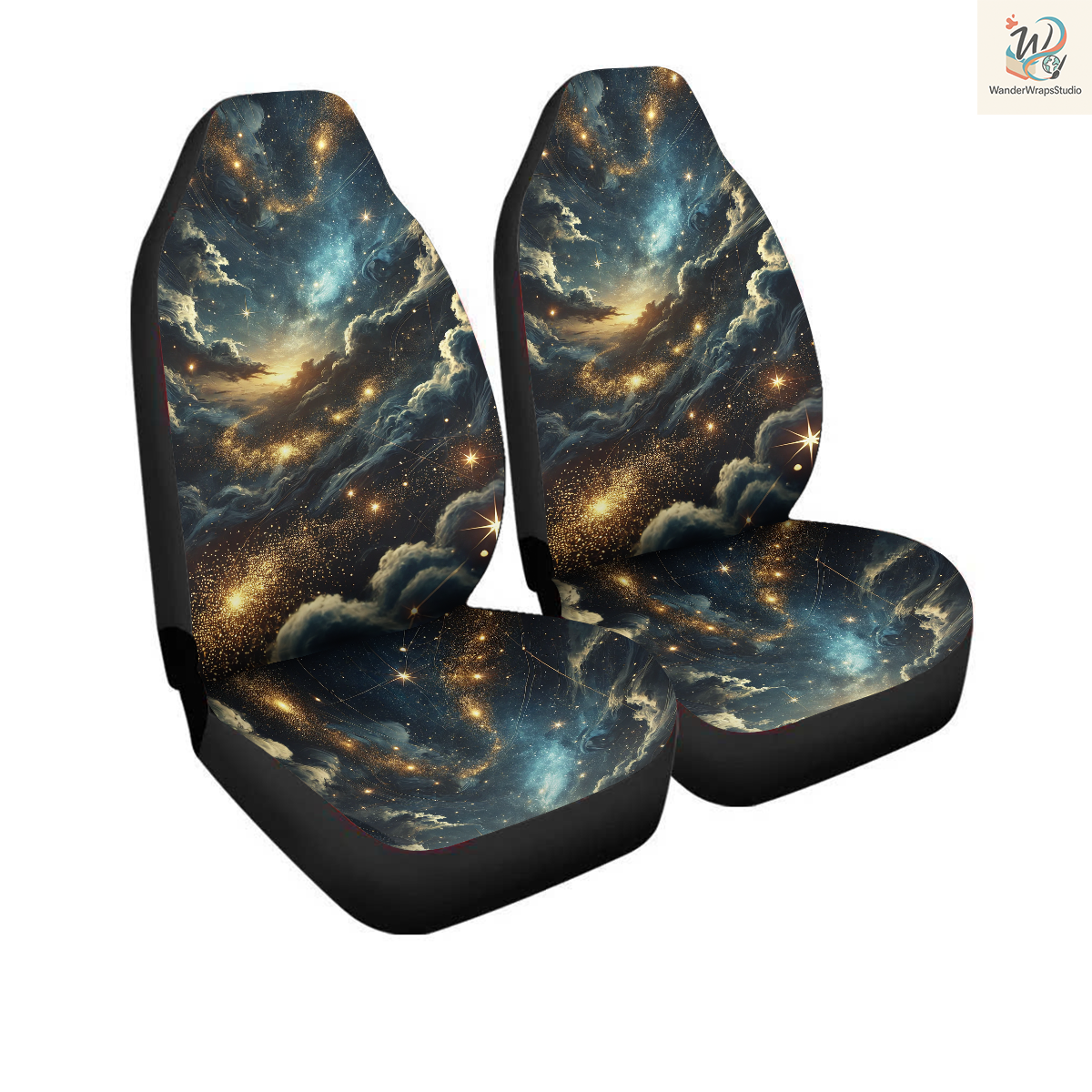 Unified Celestial Car Seat Covers – High Quality Graphic and Polar Fleece Protector Set