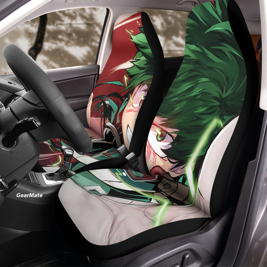 Izuku Midoriya Car Seat Covers – High Quality Graphic and Polar Fleece Protector Set