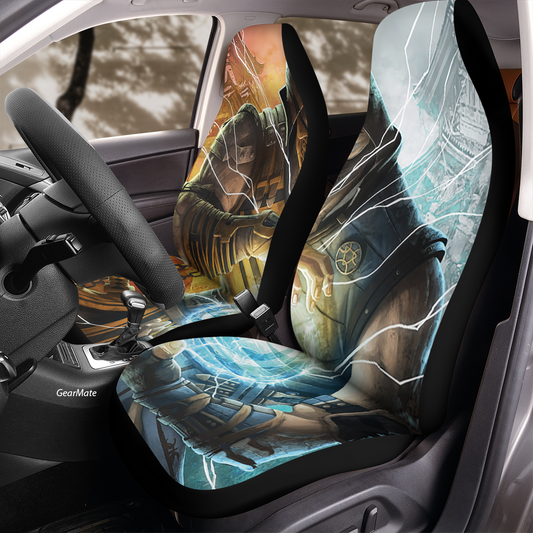 Mortal Kombat Sub-Zero Car Seat Covers – High Quality Graphic and Polar Fleece Protector Set