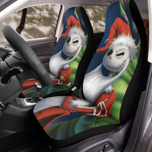 Spooky Before Christmas Car Seat Cover - High Quality Graphic and Polar Fleece Protector Set