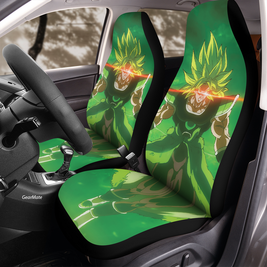 Broly Car Seat Covers – High Quality Graphic and Polar Fleece Protector Set