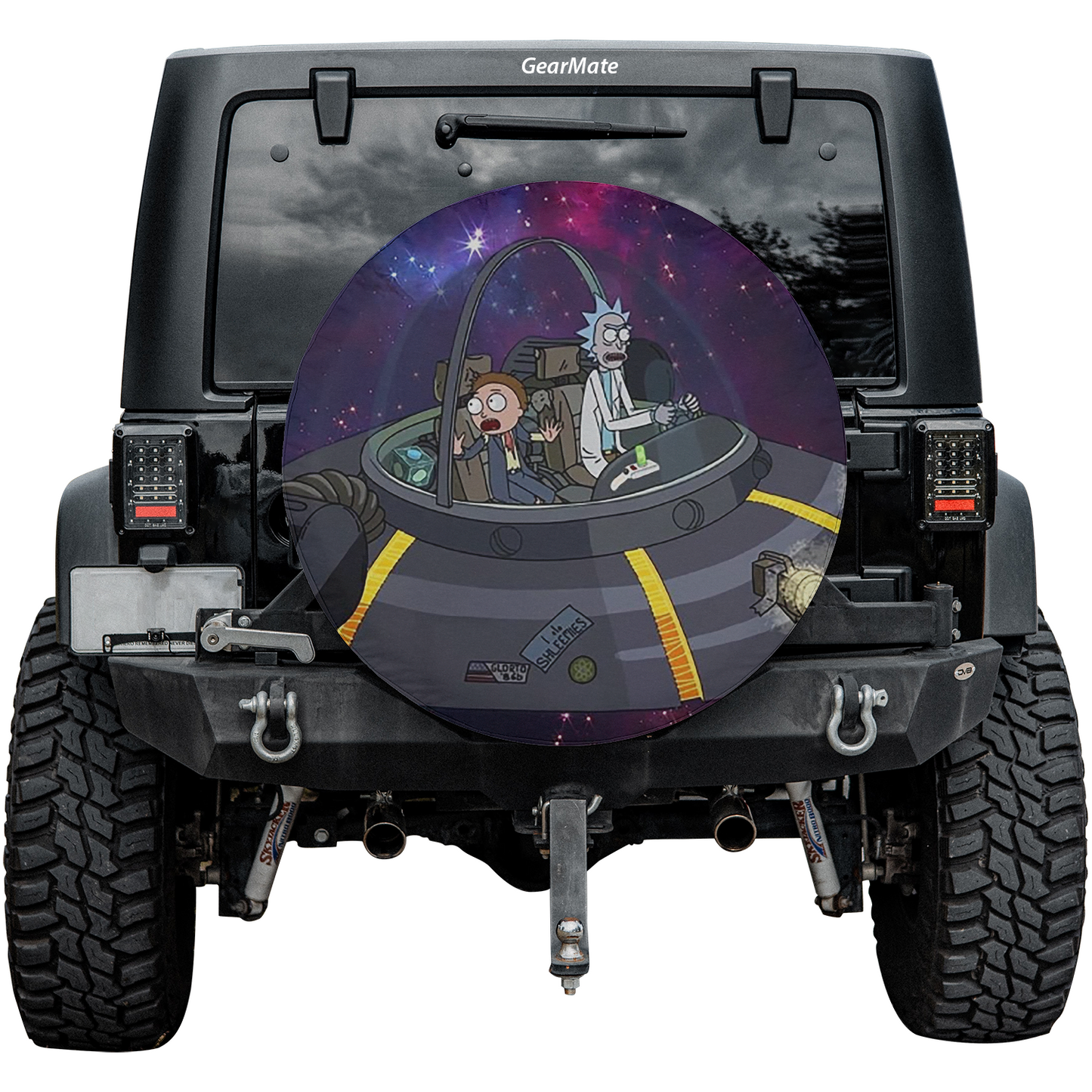 Rick And Morty  Spare Tire Cover – Premium Waterproof UV-Resistant Protector