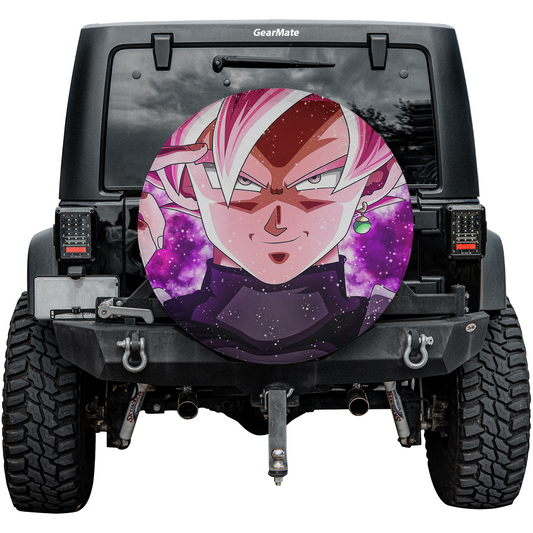 Black Goku Spare Tire Cover – Premium Waterproof UV-Resistant Protector