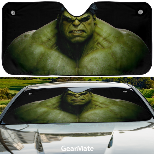 Hulk Reflective Car Sunshade – Premium Heat & UV Protection, Universal Fit