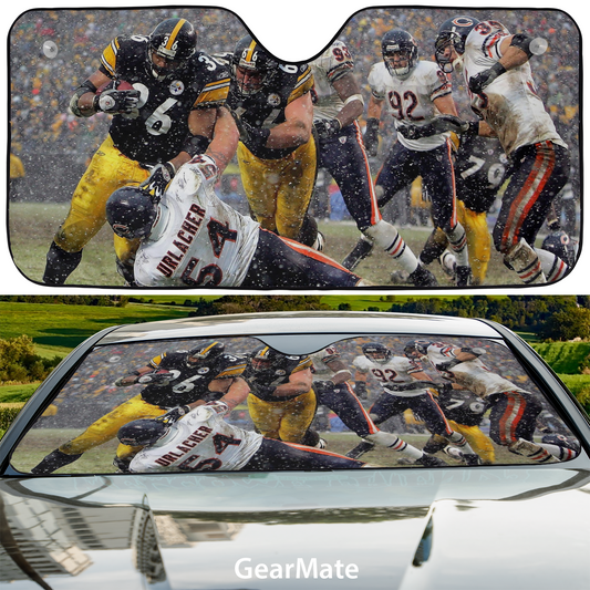 Pittsburgh Steelers Car Sunshade – Premium Heat & UV Protection, Universal Fit