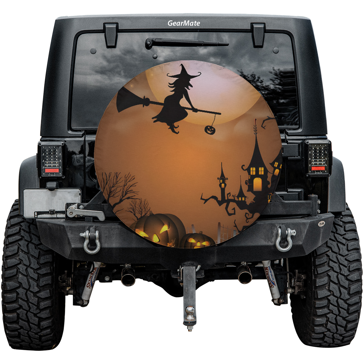 Halloween Party Spare Tire Cover – Premium Waterproof UV-Resistant Protector